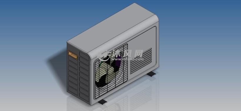 空调外机三维模型 - 换热/制冷空调设备图纸 - 沐风网